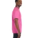 5250 Hanes Authentic T-shirt Pink side view