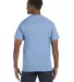 5250 Hanes Authentic T-shirt Light Blue back view