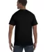 5250 Hanes Authentic T-shirt Black back view