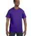 5250 Hanes Authentic T-shirt Purple front view