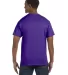 5250 Hanes Authentic T-shirt Purple back view
