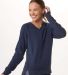 Boxercraft BW5402 Women's Travel V-Neck Pullover in Navy
