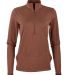 Boxercraft BW5202 Woman's Flex Quarter Zip in Espresso front view