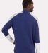 Boxercraft BM5203 Perfect Quarter Zip Pullover in Navy/ oxford heather/ white back view