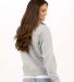 Boxercraft BW5401 Women's Lace Up Pullover in Oxford heather back view