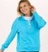 Boxercraft BW5401 Women's Lace Up Pullover in Pacific blue front view