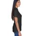 8530 UltraClub® Ladies' Classic Pique Cotton Polo in Black side view