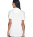 8530 UltraClub® Ladies' Classic Pique Cotton Polo in White back view