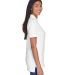 8530 UltraClub® Ladies' Classic Pique Cotton Polo in White side view