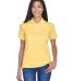 8530 UltraClub® Ladies' Classic Pique Cotton Polo in Yellow front view