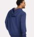 Boxercraft BM5303 French Terry Hooded Sweatshirt in Navy heather back view