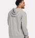 Boxercraft BM5303 French Terry Hooded Sweatshirt in Oxford heather back view
