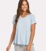 Boxercraft BW2105 Women's Bamboo Scoop Neck T-Shir in Sky blue front view