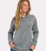 Boxercraft BW5207 Women's Alpine Full-Zip in Black heather front view