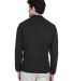 8532 UltraClub® Adult Long-Sleeve Classic Pique C in Black back view