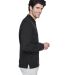 8532 UltraClub® Adult Long-Sleeve Classic Pique C in Black side view
