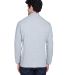 8532 UltraClub® Adult Long-Sleeve Classic Pique C in Heather grey back view