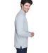 8532 UltraClub® Adult Long-Sleeve Classic Pique C in Heather grey side view