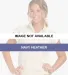 Boxercraft BW2407 Women's French Terry Half Zip Navy Heather front view