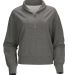 Boxercraft BW5205 Women's Dream Fleece 1/4 Zip Pul in Black heather front view