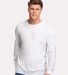 Boxercraft BU3102 Essential Long Sleeve T-Shirt in White front view