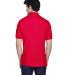 8535 UltraClub® Men's Classic Pique Cotton Polo in Red back view