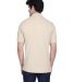 8535 UltraClub® Men's Classic Pique Cotton Polo in Stone back view