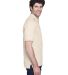 8535 UltraClub® Men's Classic Pique Cotton Polo in Stone side view