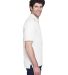 8535 UltraClub® Men's Classic Pique Cotton Polo in White side view