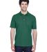 8535 UltraClub® Men's Classic Pique Cotton Polo in Forest green front view