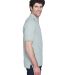 8535 UltraClub® Men's Classic Pique Cotton Polo in Silver side view