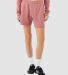 Bella + Canvas 3787 Ladies' Cutoff Sweatshort in Mauve front view