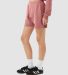 Bella + Canvas 3787 Ladies' Cutoff Sweatshort in Mauve side view