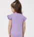 Rabbit Skins 4439 Infant Flutter Sleeve Bodysuit in Lavender back view