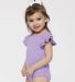Rabbit Skins 4439 Infant Flutter Sleeve Bodysuit in Lavender side view
