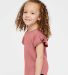 Rabbit Skins 3339 Toddler Flutter Sleeve T-Shirt in Mauvelous side view