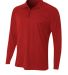 A4 Apparel NB4268 Youth Quarter-Zip in Scarlet front view