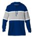 Badger Sportswear 4981 United Hooded T-Shirt in Royal/ oxford/ white front view