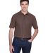8540 UltraClub® Men's Whisper Pique Blend Polo   in Chocolate front view
