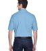 8540 UltraClub® Men's Whisper Pique Blend Polo   in Cornflower back view