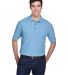 8540 UltraClub® Men's Whisper Pique Blend Polo   in Cornflower front view