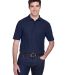 8540 UltraClub® Men's Whisper Pique Blend Polo   in Navy front view