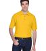 8540 UltraClub® Men's Whisper Pique Blend Polo   in Gold front view