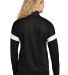 Sport Tek LST800 Sport-Tek<sup></sup> Ladies Trave in Blk/white back view