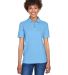 8541 UltraClub® Ladies' Whisper Pique Blend Polo in Cornflower front view