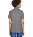 8541 UltraClub® Ladies' Whisper Pique Blend Polo in Graphite back view