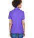 8541 UltraClub® Ladies' Whisper Pique Blend Polo in Purple back view
