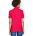 8541 UltraClub® Ladies' Whisper Pique Blend Polo in Red back view