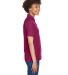 8541 UltraClub® Ladies' Whisper Pique Blend Polo in Wine side view
