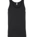 Bella + Canvas 3480 Unisex Jersey Tank in Black front view